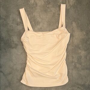 Reformation NWT Trish Ivory Knit Top